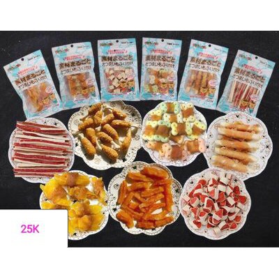 Bánh thưởng/ Snack thưởng cho chó nhiều vị gói 100g