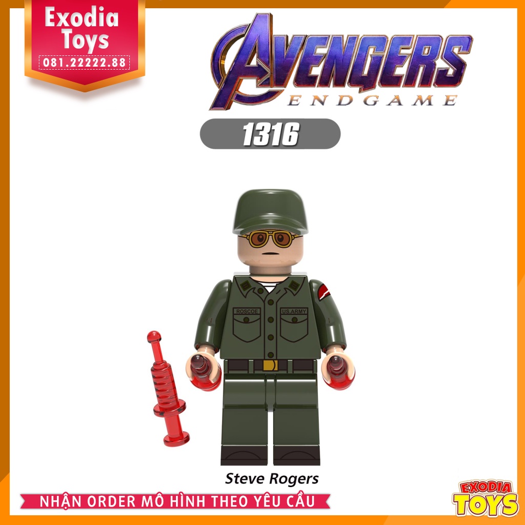 Xếp hình Minifigure Marvel Biệt đội siêu anh hùng Avengers Endgame - Đồ Chơi Lắp Ghép Sáng Tạo - X0264