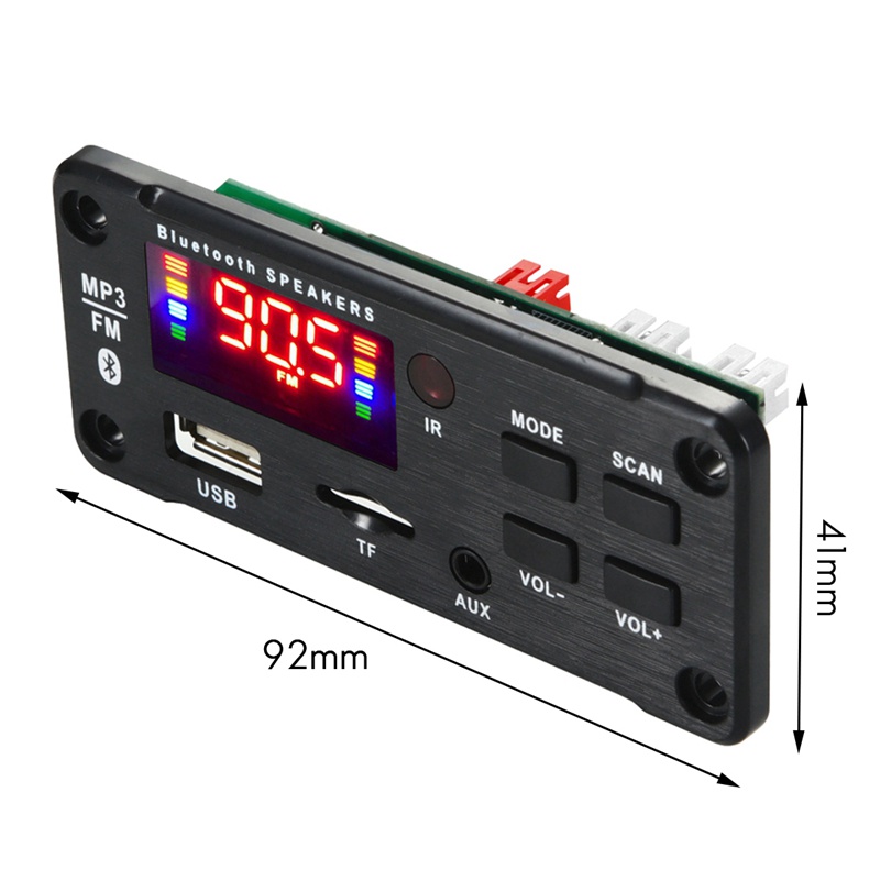 Bảng Mạch Khuếch Đại Âm Thanh Mp3 25Wx2 12V Bluetooth 5.0 Không Dây Chuyên Dụng Cho Xe Hơi