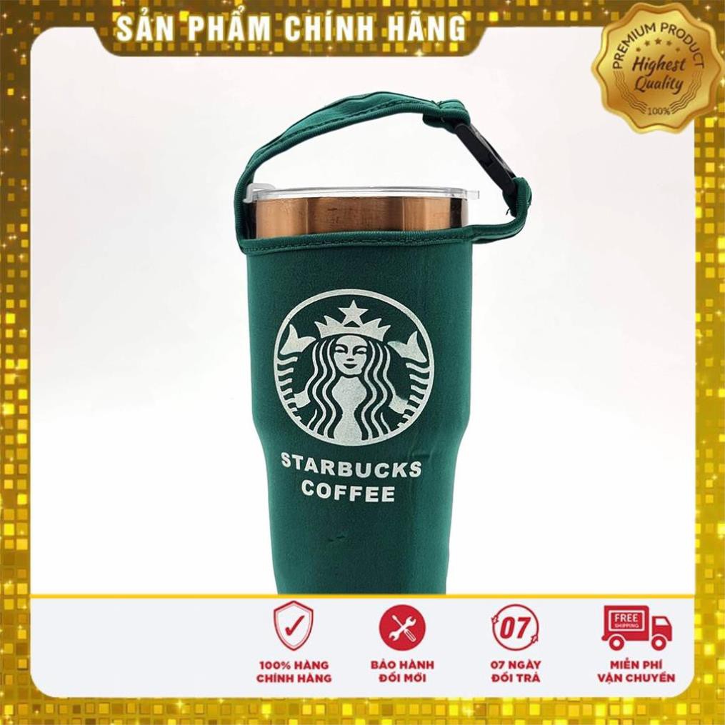 Bình Nước Cafe STARBUCKS Giữ Nhiệt 24h inox 304 Tặng Kèm Túi Xách