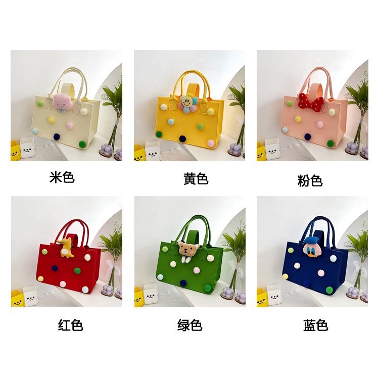 Túi xách đựng cơm trưa họa tiết hoạt hình đáng yêu thời trang năm 2022 cho nữ
