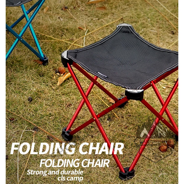 Ghế xếp nhôm mini CLS, ghế gấp gọn dã ngoại siêu nhẹ bỏ balo, phượt cắm trại - Camping Vietnam