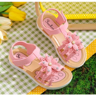 XẢ KHO DÉP SANDAL HOA QUAI DÁN SIÊU MỀM BÉ GÁI