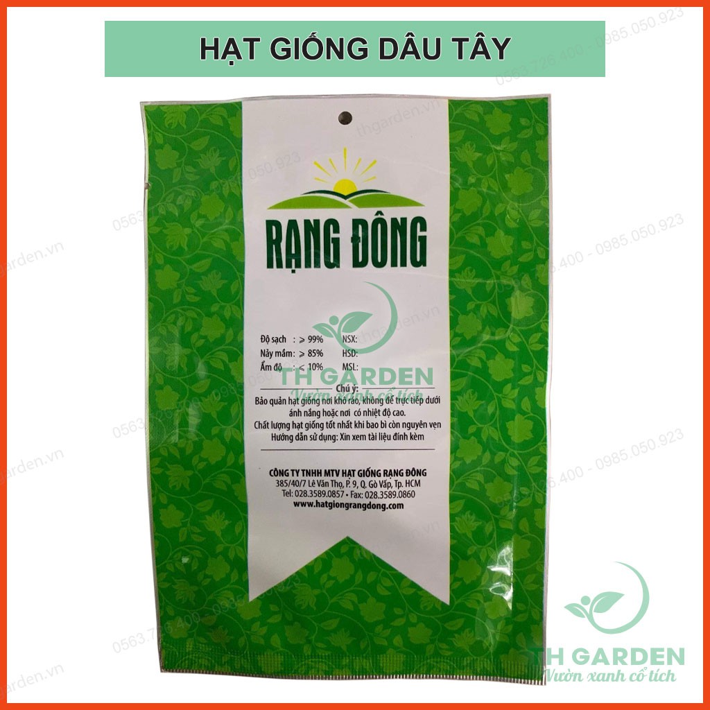 Hạt Giống Dâu Tây Đỏ Siêu Nảy Mầm - Quả Dâu Tây Siêu to, Chịu Nhiệt, Năng Suất Cao