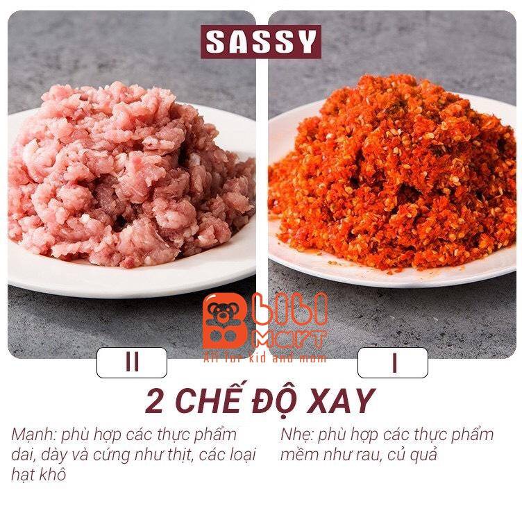 Máy xay đa năng Sassy  FREESHIP , máy xay cháo, xay thịt, xay hạt, xay thực phẩm chín và sống.