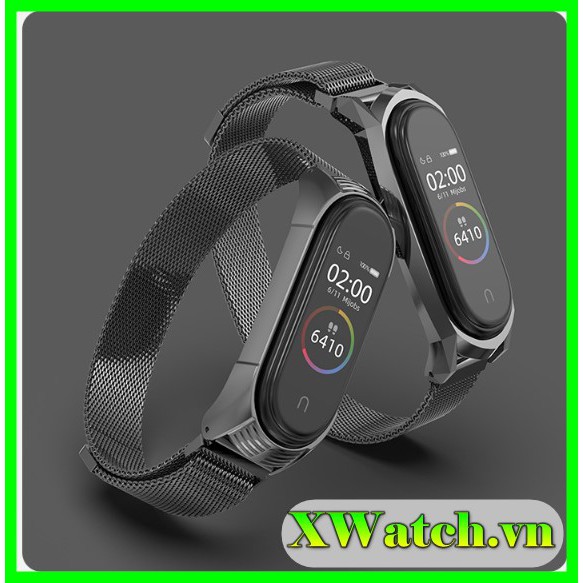 Dây đeo nam châm Mi band 5 chính hãng Mijobs - dây đeo thay thế Xiaomi miband 5 milanese loop (Mijobs)