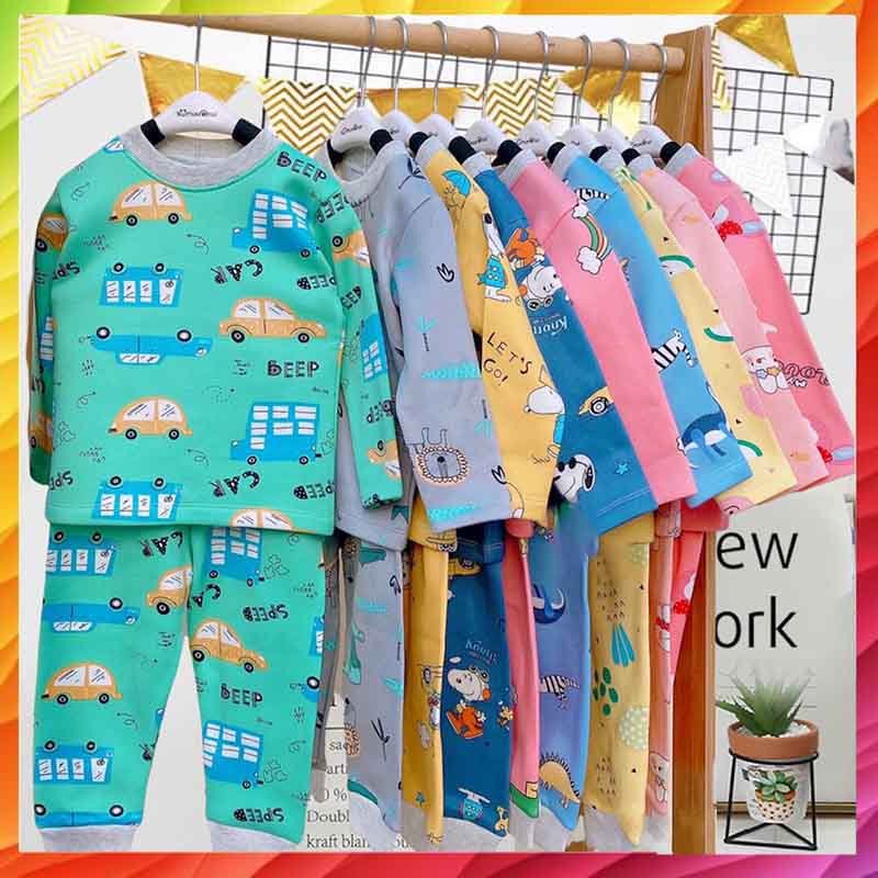 Bộ nỉ bông ấm áp cho bé yêu Phom To 8_22kg (1-6year) Tanosa_kids