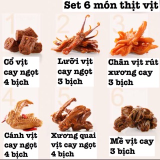 Set 6 món thịt vịt 21 bịch