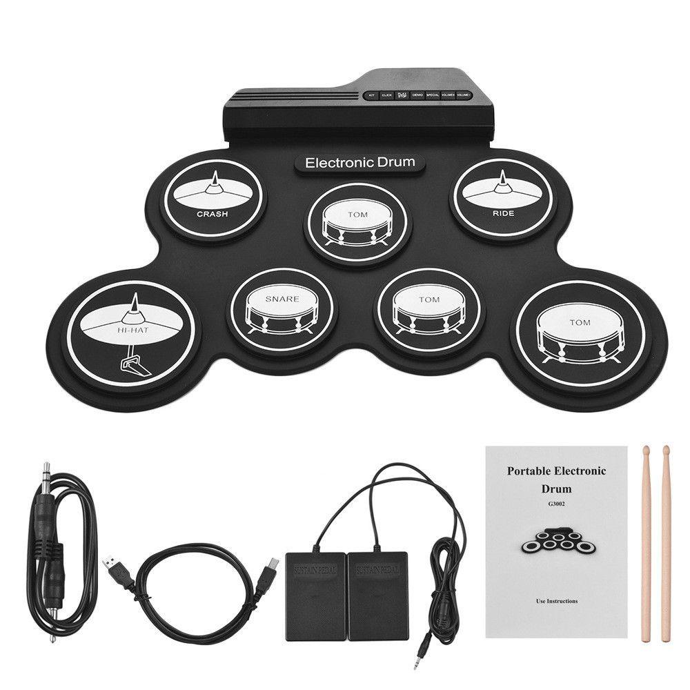 Trống Điện Tử Bằng Silicone Thiết Kế Cầm Tay Tiện Lợi
