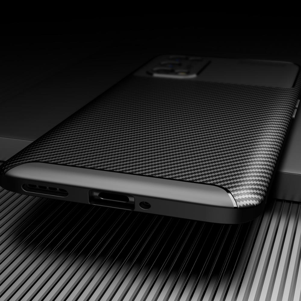 Ốp điện thoại vân sợi carbon chống sốc sang trọng cho Realme Q2 Pro Q2I Q2