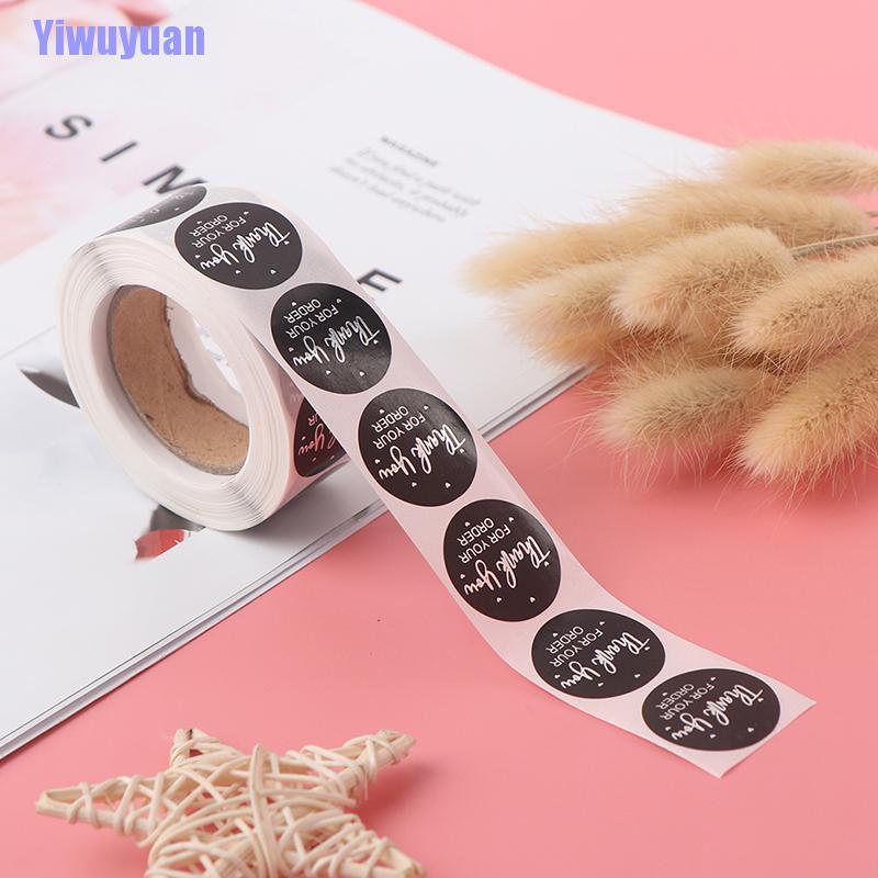 Cuộn 500 Miếng Dán In Chữ Thank You Trang Trí Sổ Tay