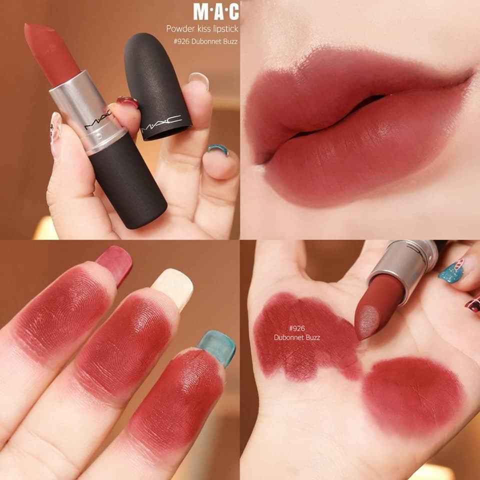 Son Mac chính hãng 602 Matte đỏ gạch, Mac 706 Relentlesly Red Rettro Matte Full Size