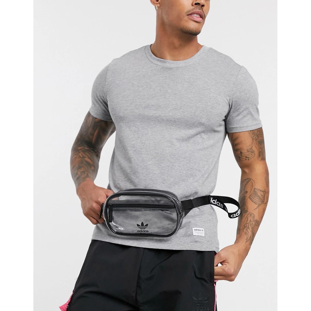 Túi bao tử das trong suốt B203 ORIGINALS CLEAR WAIST PACK BLACK CL5283