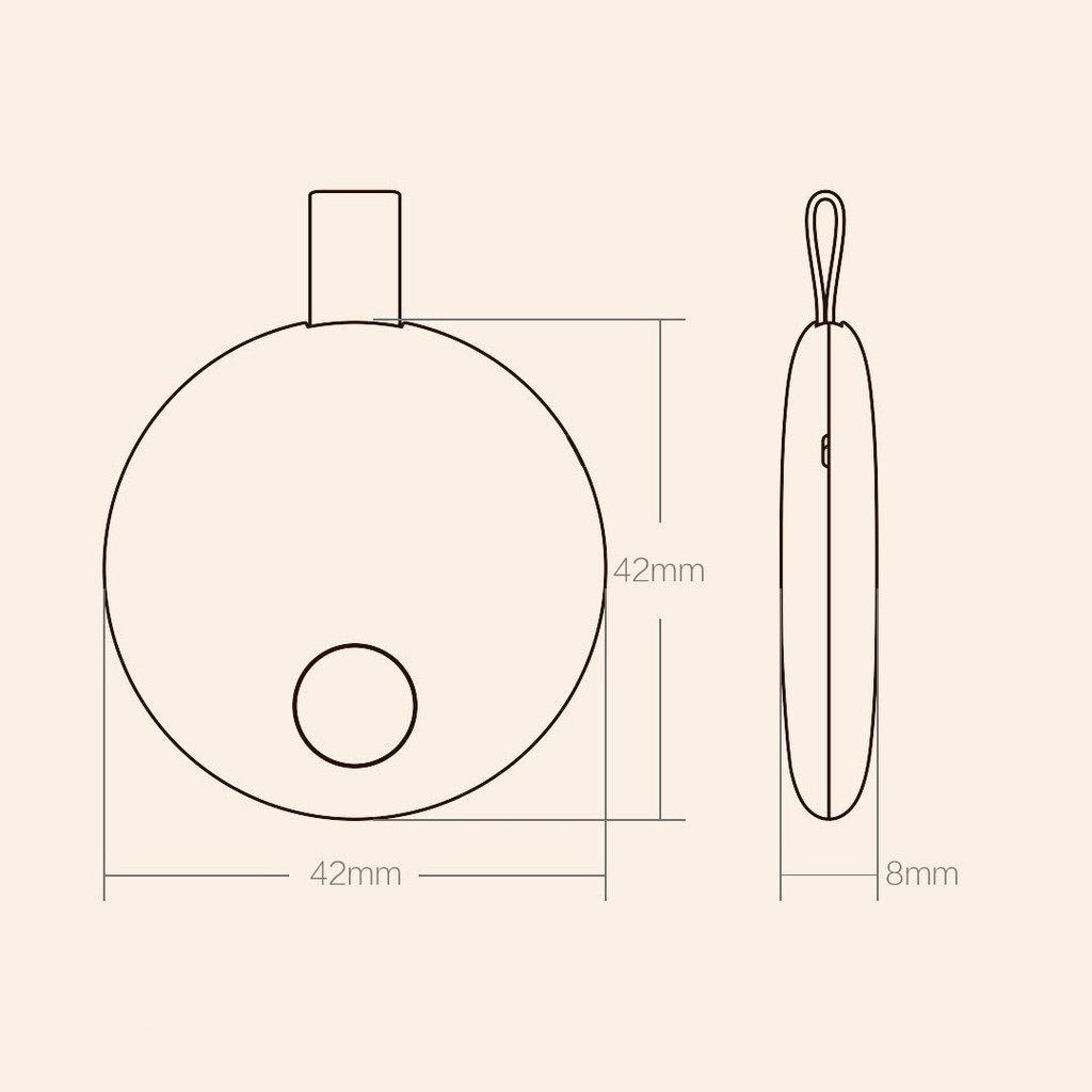 ❡Thiết Bị Chống Thất Lạc Thông Minh Xiaomi Ranres Smart Mini 10g Tìm Kiếm Hai Chiều Khoảng Cách 15m