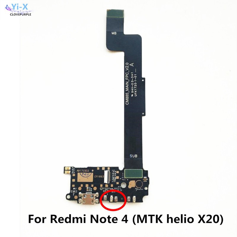 Bo Mạch Sạc Điện Thoại Xiaomi Redmi Note 4x Mtk 2017