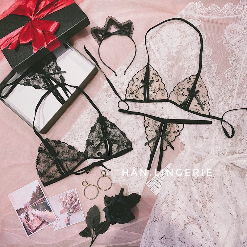 Bộ đồ lót ren mỏng không gọng (Hình thật - Che tên - Có giao Hoả tốc) | BigBuy360 - bigbuy360.vn