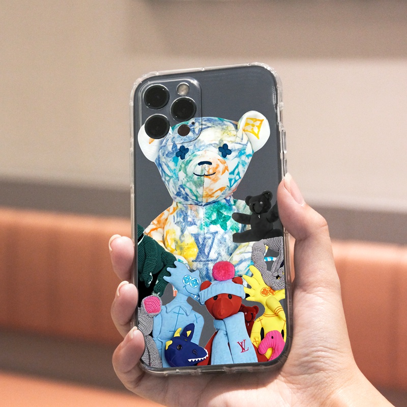 Ốp lưng iphone Ốp điện thoại Suntaiho TPU trong suốt cạnh vuông hình kỳ lân cho IPhone 13 12 11 Pro Max X Xs Max XR 8 7 6 6S Plus