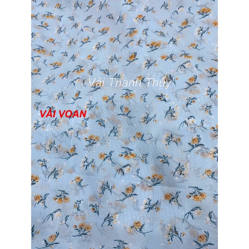 VẢI VOAN  HOA NHÍ - DÒNG VẢI THÔNG DỤNG - 1 MÉT X 1M5