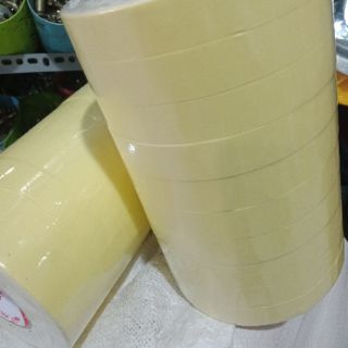 Băng Keo 2 Mặt Xốp 2,4cm Màu Vàng