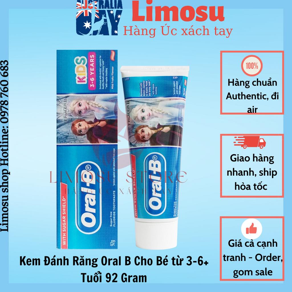 Kem Đánh Răng Oral B Cho Bé từ 3-6 Tuổi 92 Gram