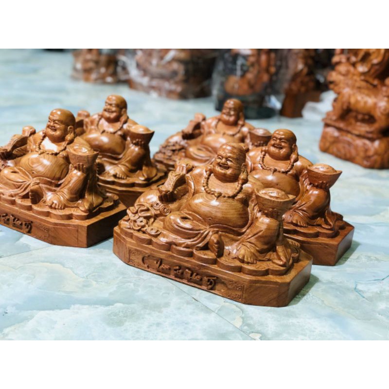 Tượng phật di lặc đế vạn sự như ý gỗ thơm