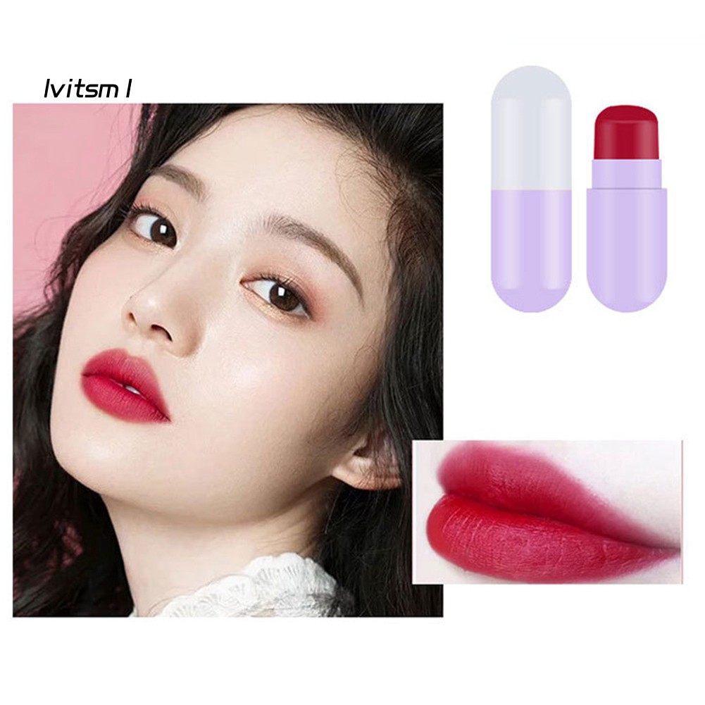 [Hàng mới về] Set 5 son môi kháng nước lâu trôi hình viên thuốc mini dễ thương | BigBuy360 - bigbuy360.vn