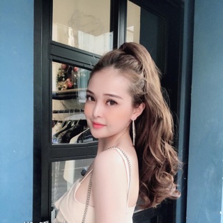 Tóc Ngoặm đuôi , Kẹp đuôi xoăn sóng 50cm