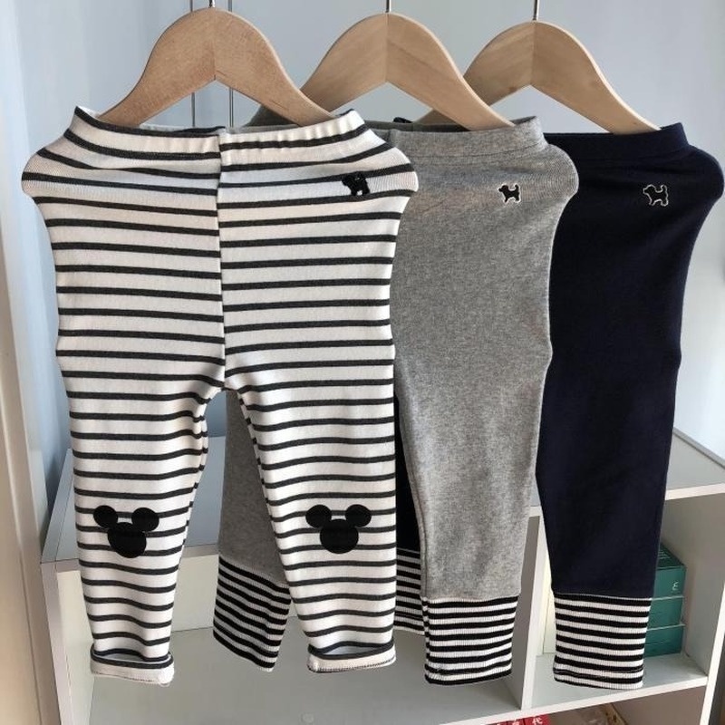 Quần Legging Họa Tiết Kẻ Sọc Phong Cách Hàn Quốc Thời Trang Xuân Thu Cho Nữ