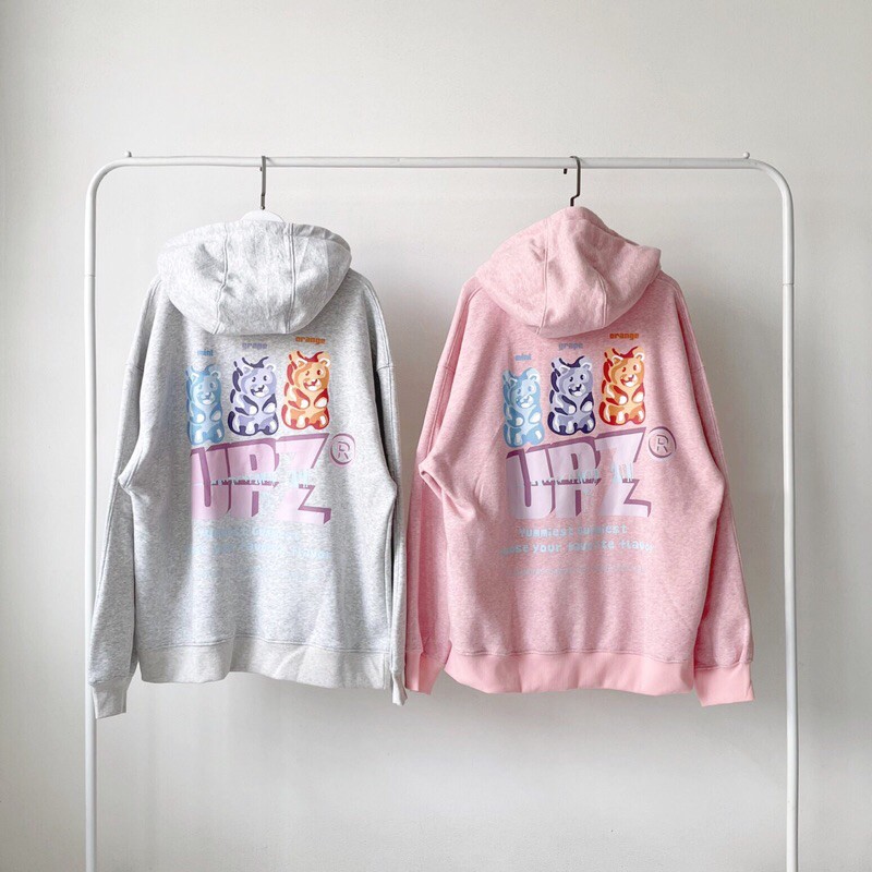 UPZ Áo Khoác Hoodie In Gummie (2 Màu)