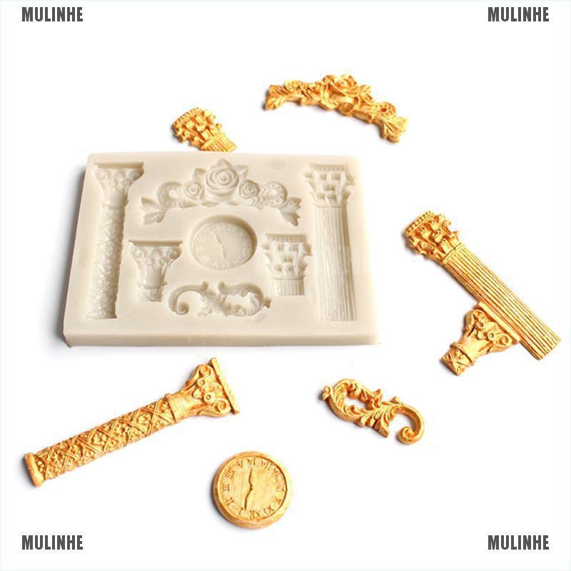 Khuôn silicone Tạo Hình Làm Bánh Hình Đồng Hồ &amp; Sâu Bướm DIY