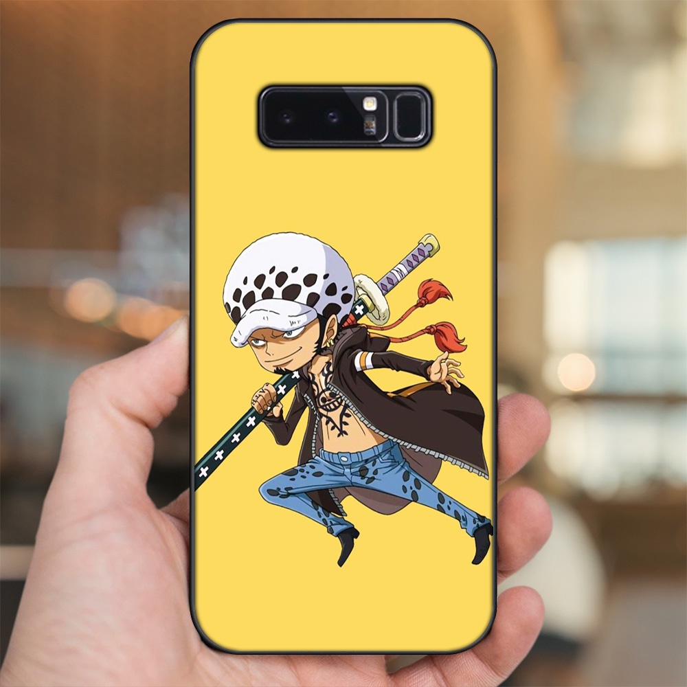 Ốp lưng Samsung Note 8 viền đen in hình Law One Piece