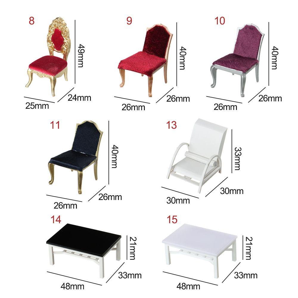 Mô Hình Ghế Sofa Cầu Vồng Thời Trang Cho Nhà Búp Bê