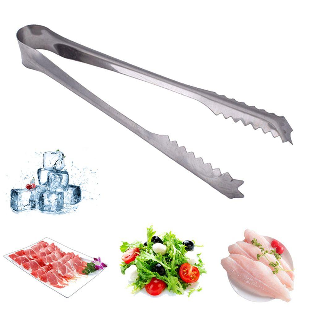 1 Kẹp Gắp Đá Bằng Thép Không Gỉ Chống Dính Cho Nhà Bếp