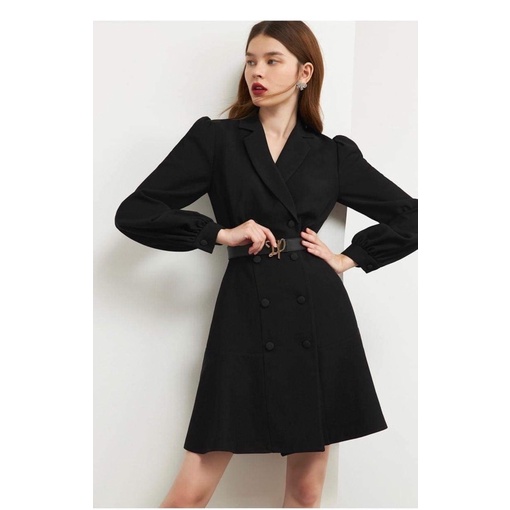 set 4 váy đen, vest, hoa