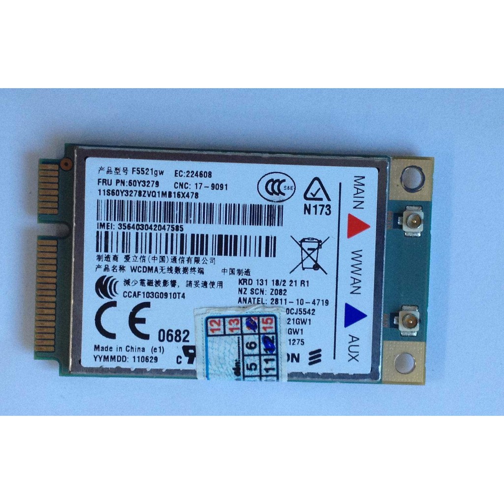 Card WWAN 3G F5521GW dùng cho Lenovo Thinkpad W520,T520,T420,X220