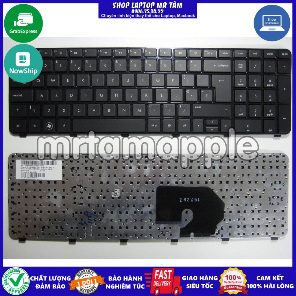 (KEYBOARD) BÀN PHÍM LAPTOP HP DV7-6000 dùng cho Pavilion DV7 DV7t, DV7-6000, DV7-6100