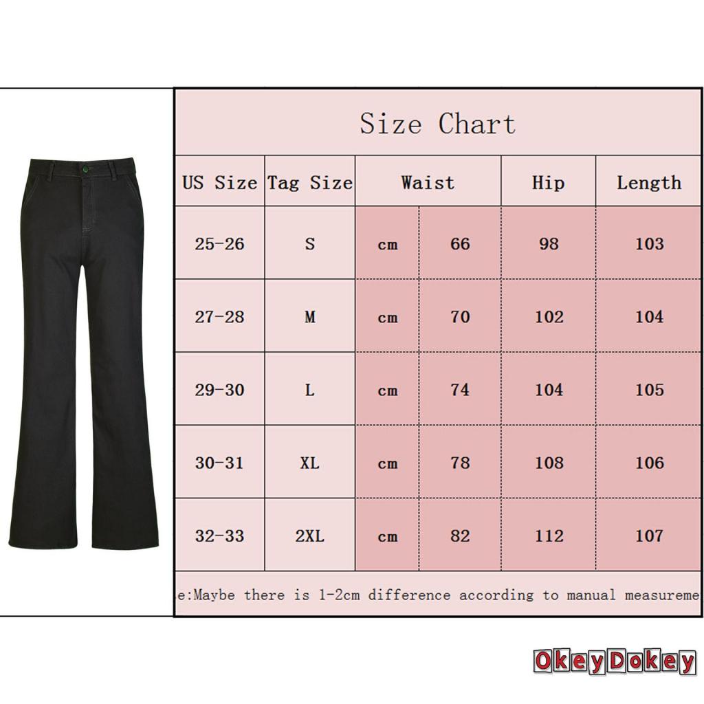 Quần Jean Ống Rộng Màu Trơn Hai Túi Thời Trang Cho Nữ