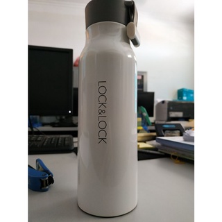 BÌNH GIỮ NHIỆT 500ML NAME TUMBLER-LHC4125, màu đen và trắng,