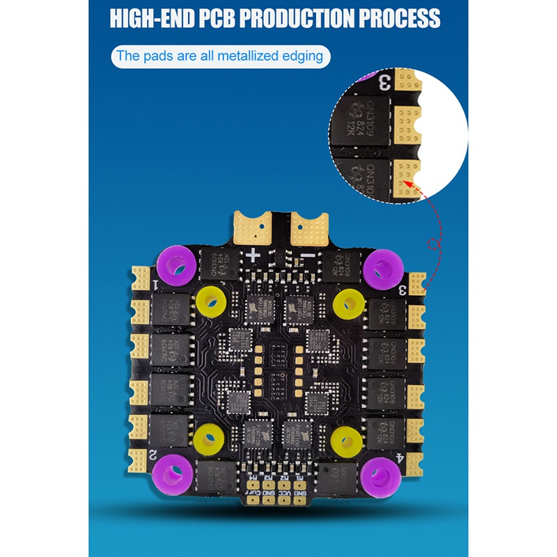 Bảng Mạch ESC 8B45A 4In1 Cho Drone Điều Khiển Từ Xa 45A BLHeli-S DShot150 / 300 / 600 20X20 / 30.5X30.5mm