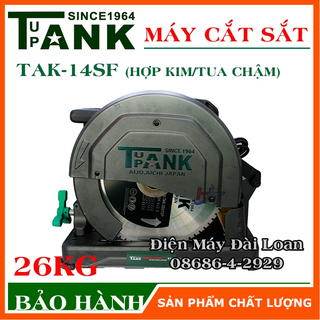 Máy cắt sắt tua chậm tank since 1964 tak-14sf - cam kết chính hãng - bảo hành 6 tháng - tặng kèm lưỡi cắt sắt