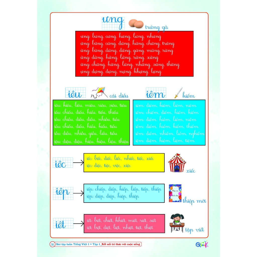 Sách - Bài tập tuần tiếng việt 1 Tập 1 - Kết Nối Tri thức với cuộc sống (1 cuốn)