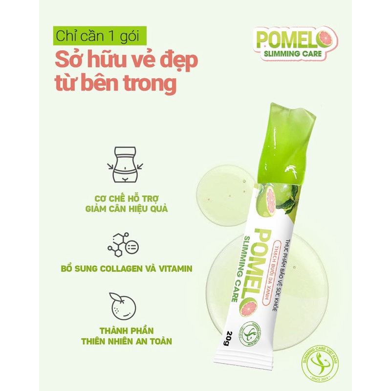 Thạch bưởi giảm cân Slimming Care Pomelo 1 hộp 15 gói