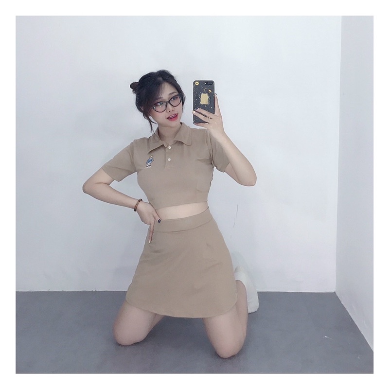 SÉT CHÂN VÁY CHỮ A ( hàng đẹp y hình)