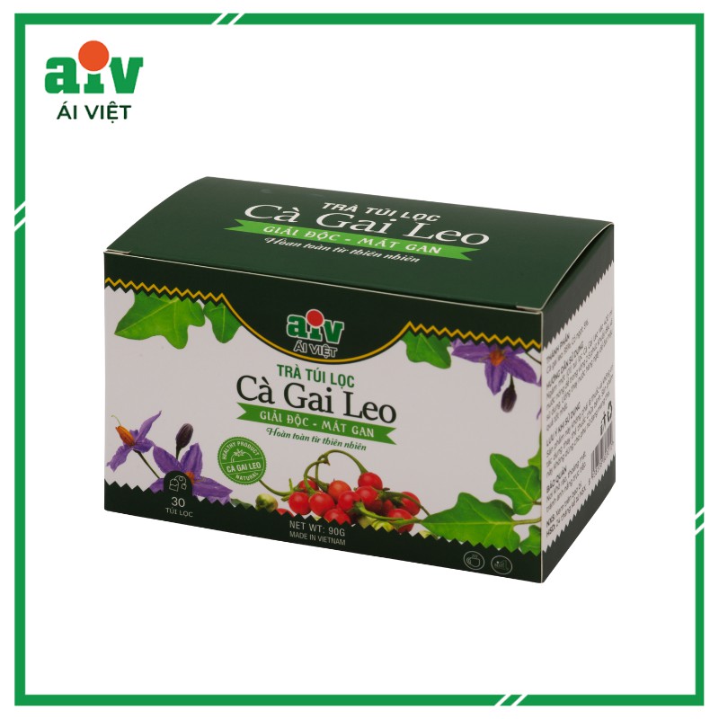 Trà túi lọc Cà Gai Leo Ái Việt thanh nhiệt mát gan (90gr - 30 túi)