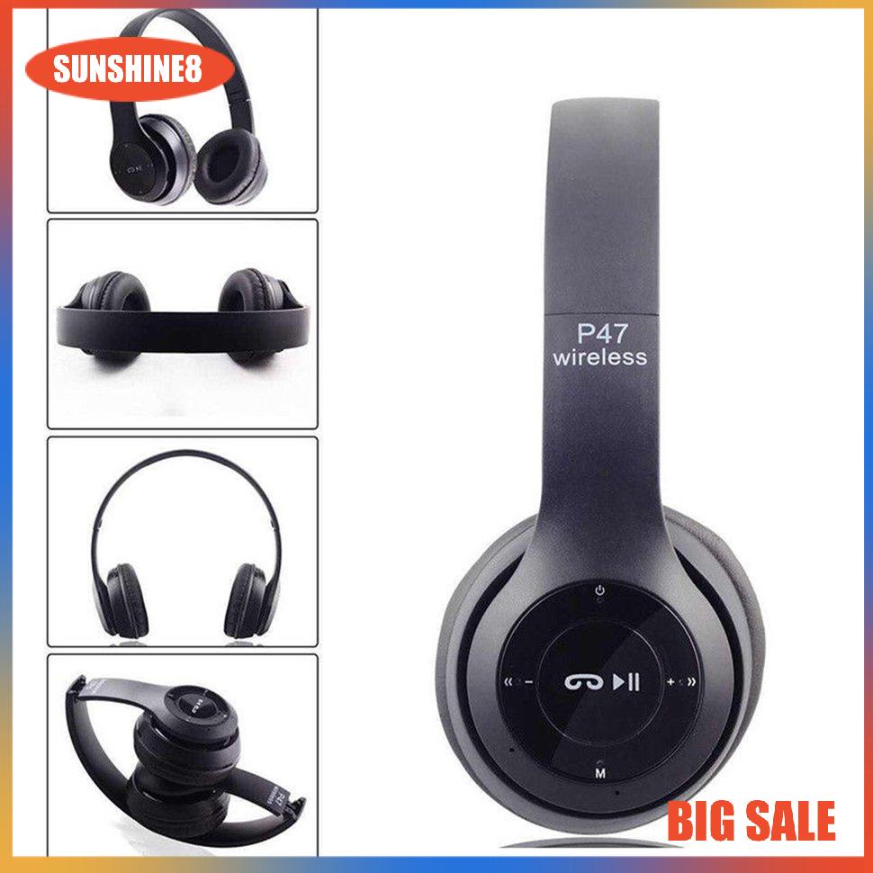 【SUN】Noise Cancelling Wireless Headphones 4.2 earphone headset with Mic