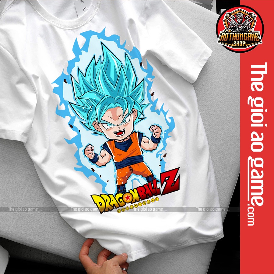 Áo dragon ball Goku nam nữ Áo phông Goku dragon ball  trắng đen form rộng unisex cotton co giãn thoáng mát T07
