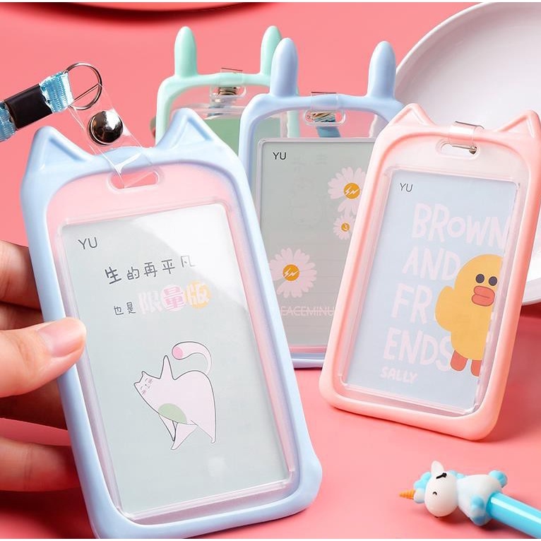 Dây Đeo Thẻ Học Sinh, Sinh Viên Ngang Dọc Cute Nhiều Hình Xinh Xắn Gấu Thỏ House 697