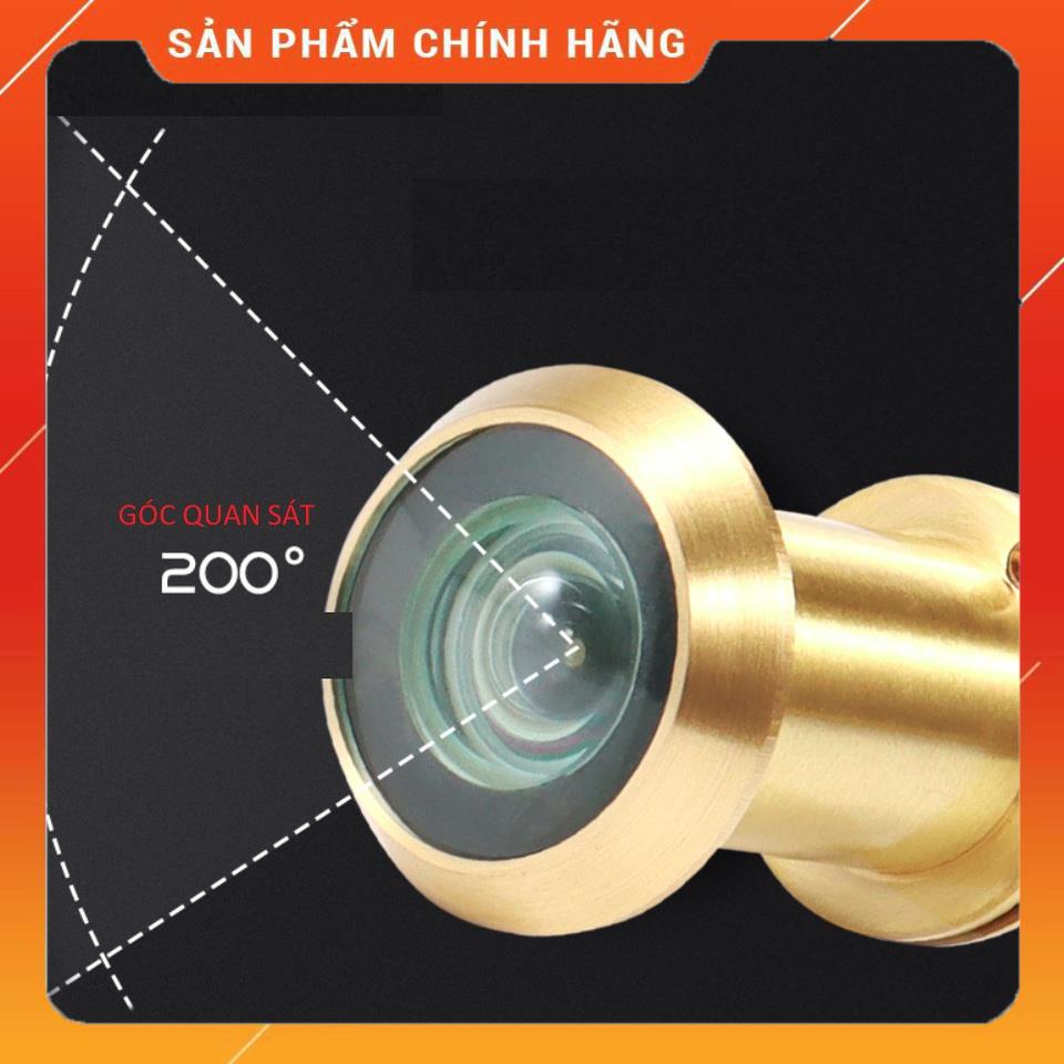 MẮT THẦN GẮN CỬA INOX CAO CẤP GÓC NHÌN 200 ĐỘ