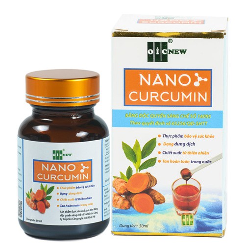 Dung dịch Nano Curcumin OIC (LNCO) 50ml, Hỗ trợ chống oxy hoa!