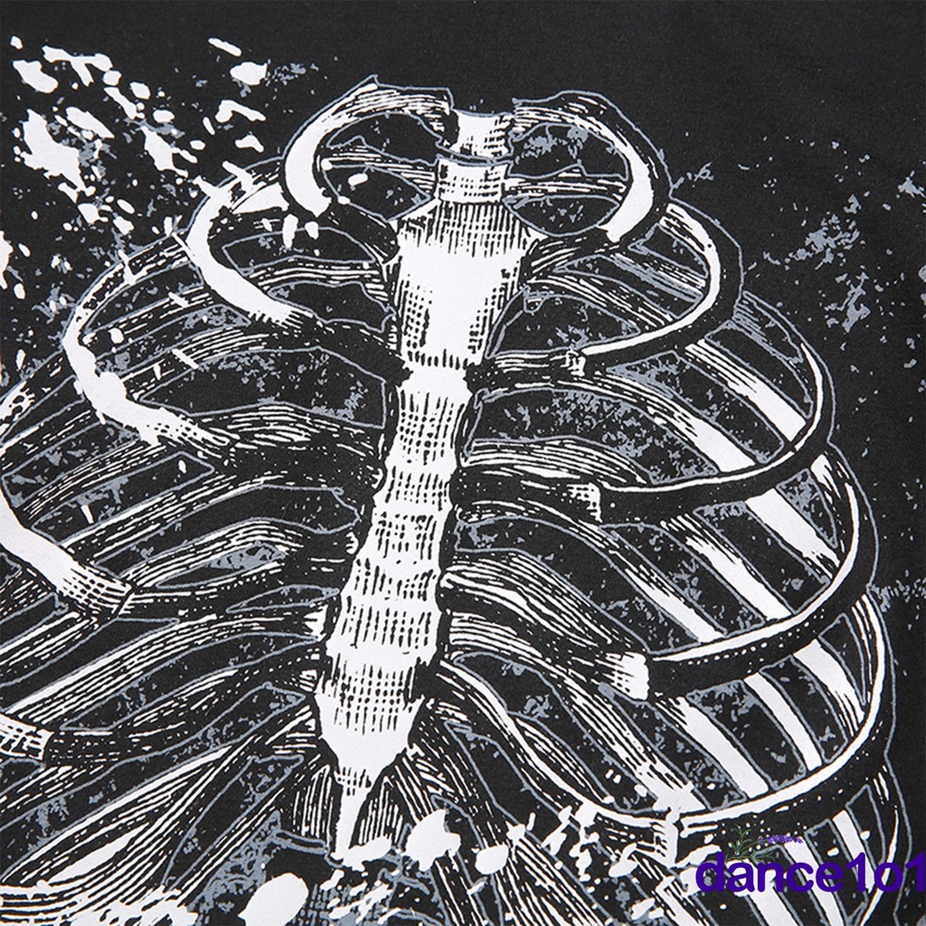 Áo Thun Nữ Tay Dài Cổ Tròn In Hình Bộ Xương Sweetdream